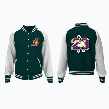 Champion's Pride : DarkGreen Lakers Varsity Jacket