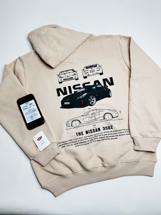 NISSAN 350Z Beige Hoodie