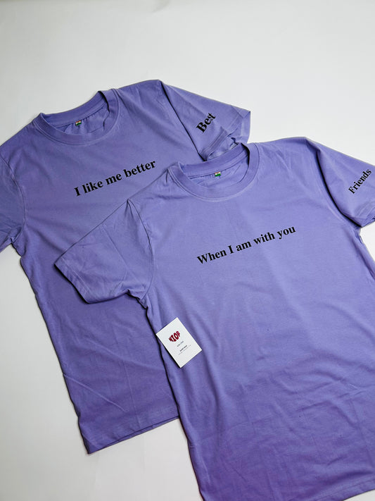 2 Pack : Best Friends Lilac T-Shirt