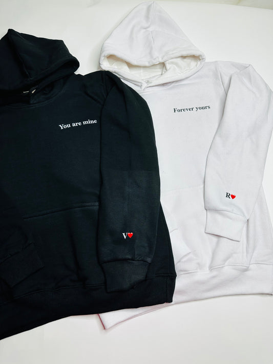 2 Pack : You Are Mine - Forever Yours Couple Hoodie