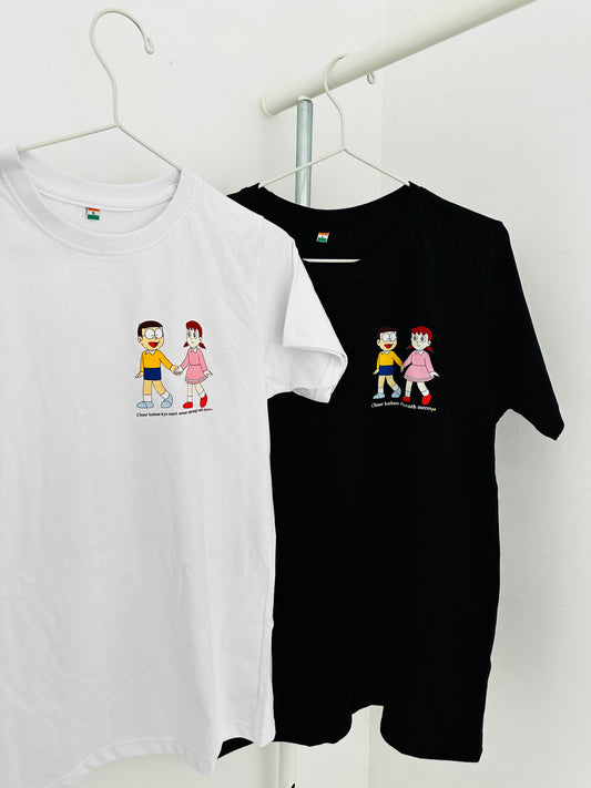 2 Pack : Nobita & Shizuka In Love Couple T-Shirt