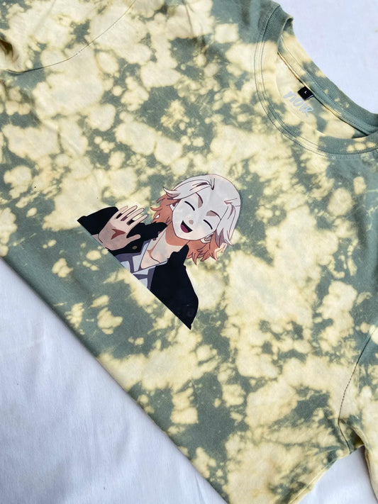 Anime - Tokyo Revengers(Mikey) Sage Green Tie-Dye T-Shirt