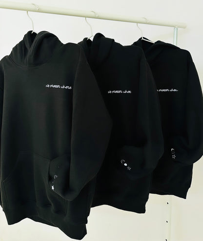 3 Pack : Global Friendship Bond Black Hoodie