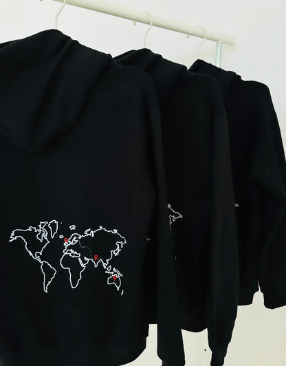 3 Pack : Global Friendship Bond Black Hoodie