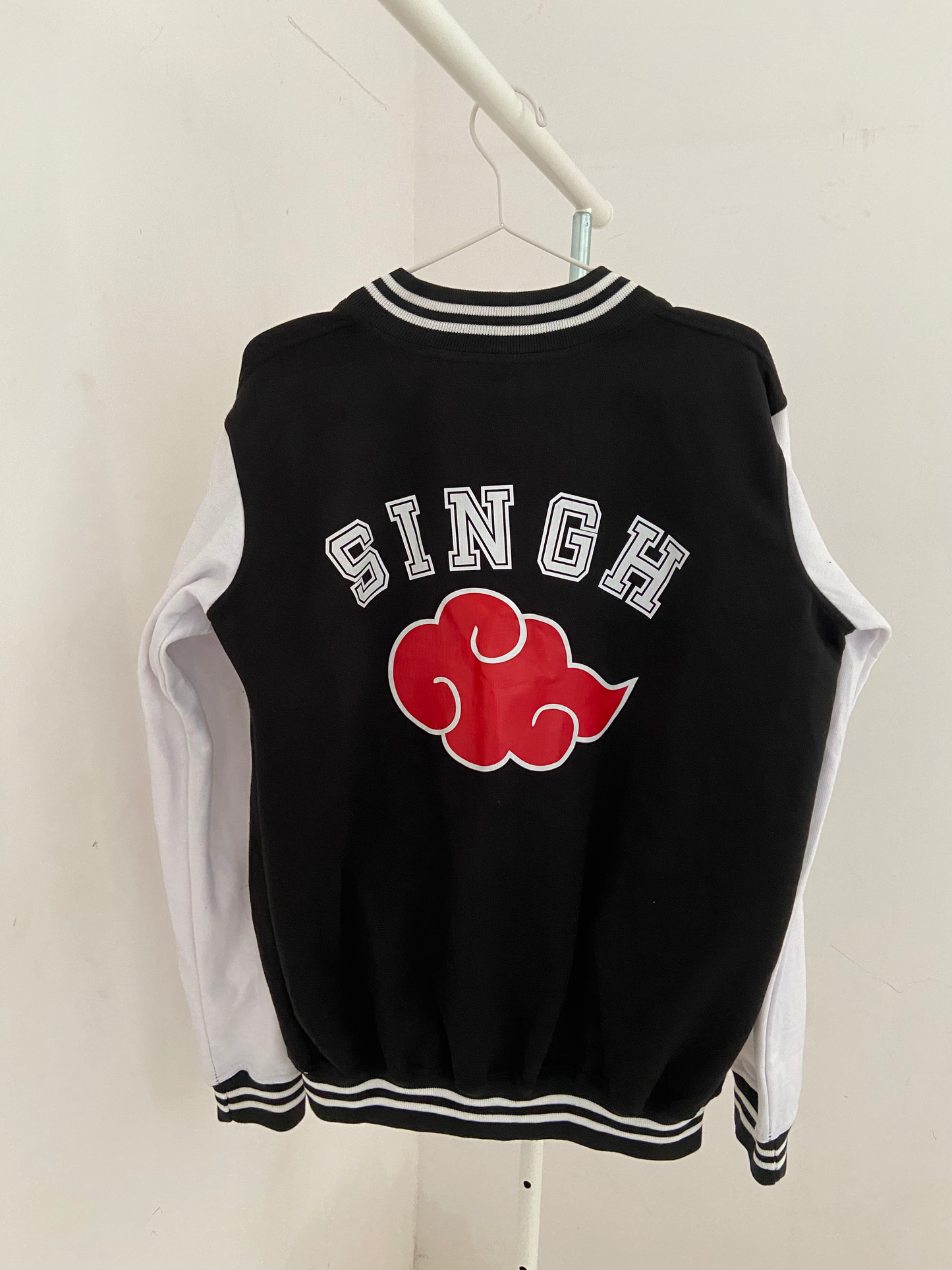 Name Customised Akatsuki Black Varsity Jacket