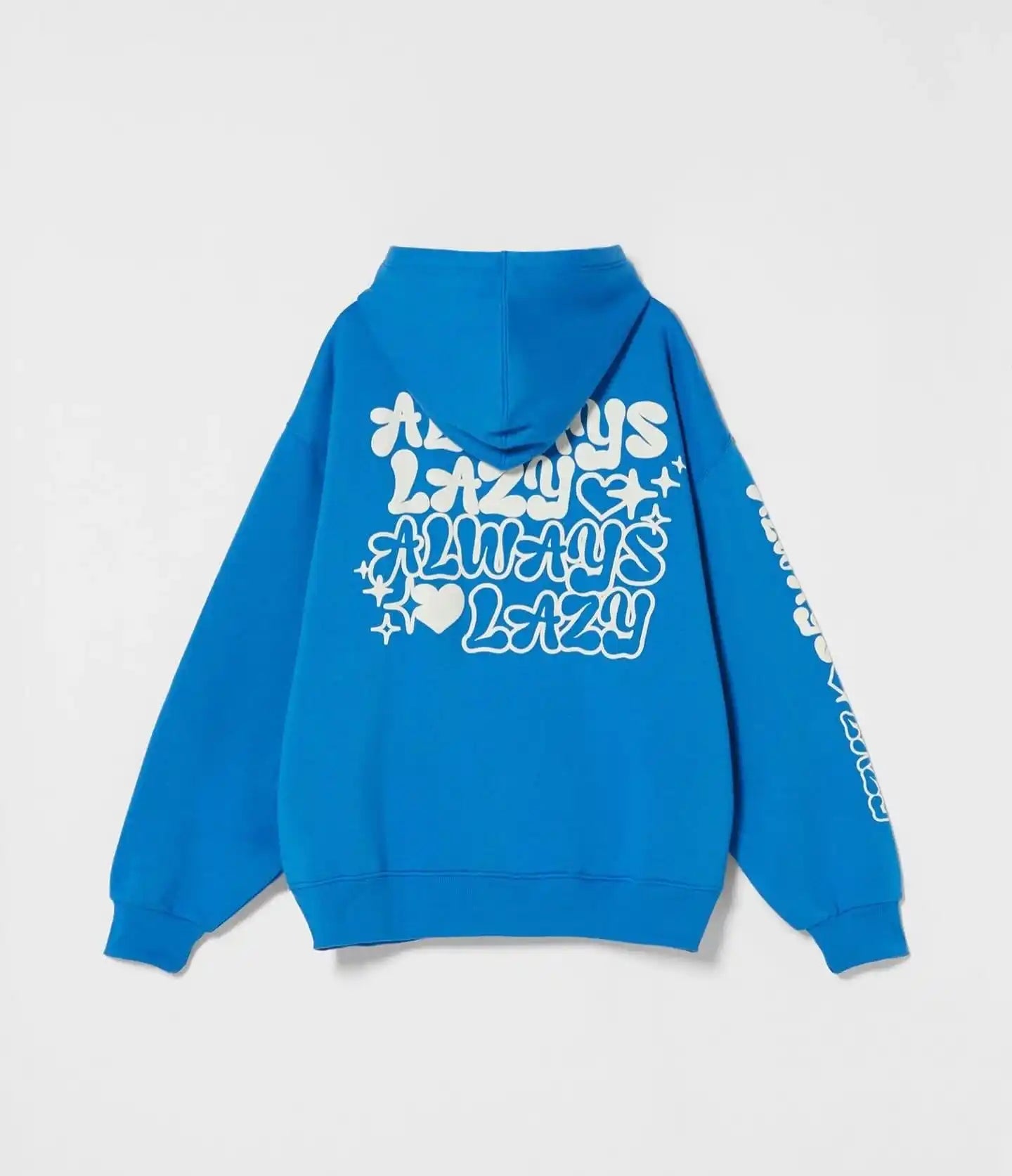 Always Lazy Unisex Royal Blue Tiedye Hoodie