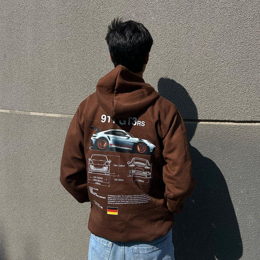 Porsche GT3-RS 911 Brown Hoodies