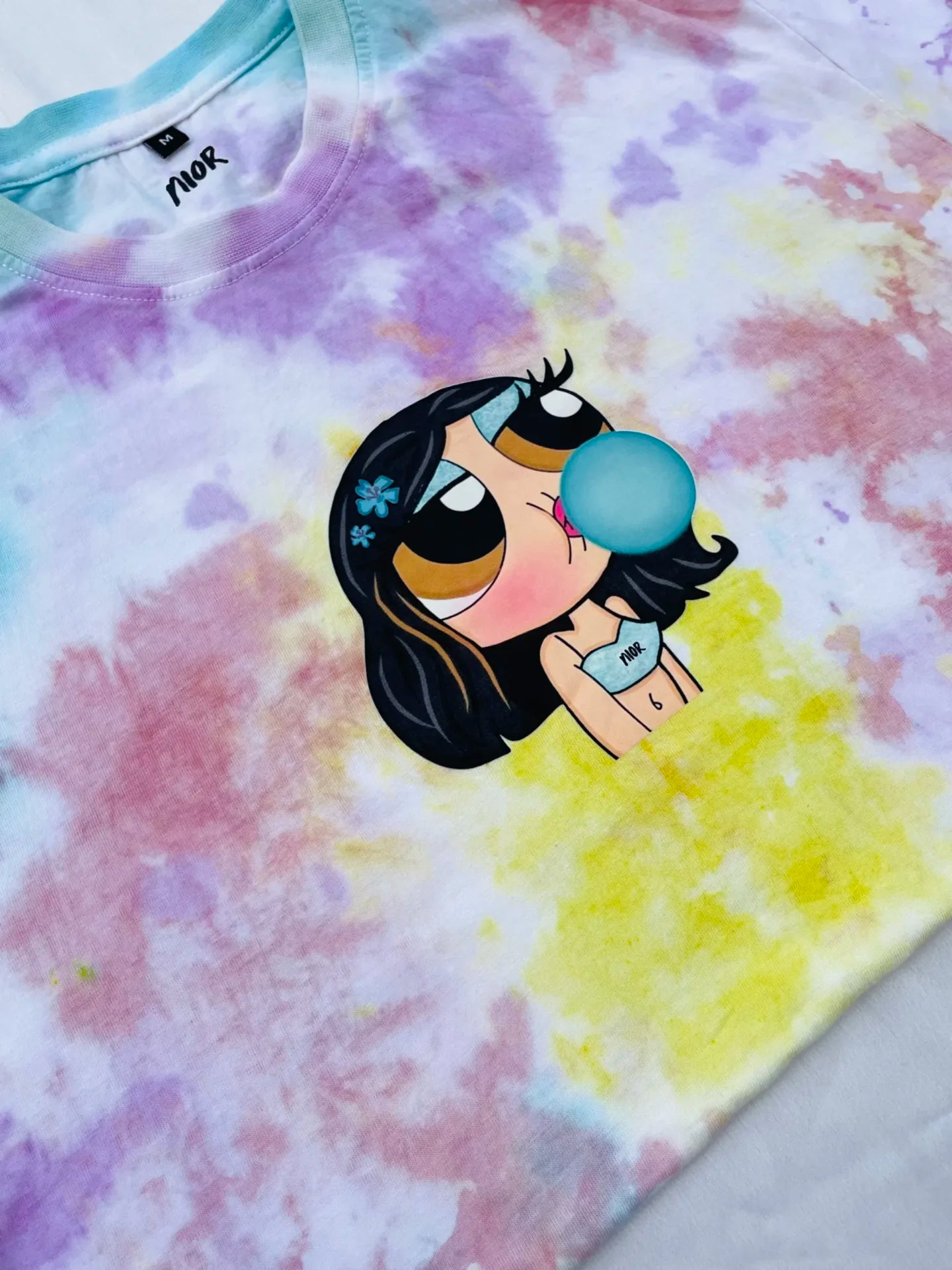 Powerpuff Girls: Blush Bubblegum Multicolor Tie Dye T-Shirt