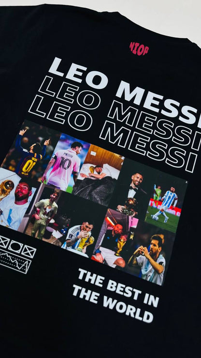 Leo Messi Black Streetwear T-Shirt